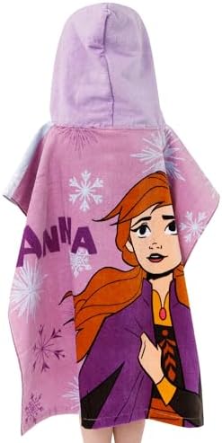 Disney Frozen Towel Poncho for Girls - Blue One Size