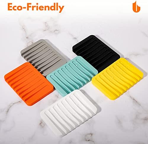 Urbanstrive Flexible Silicone Soap Dish for Bathroom and Kitchen 1