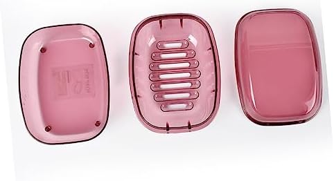 COOLHIYA Waterproof Soap Box with Lid Leakproof Holder for Travel Shower Use