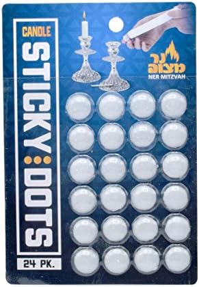 Ner Mitzvah Candle Sticky Dots - 48 Dots 1