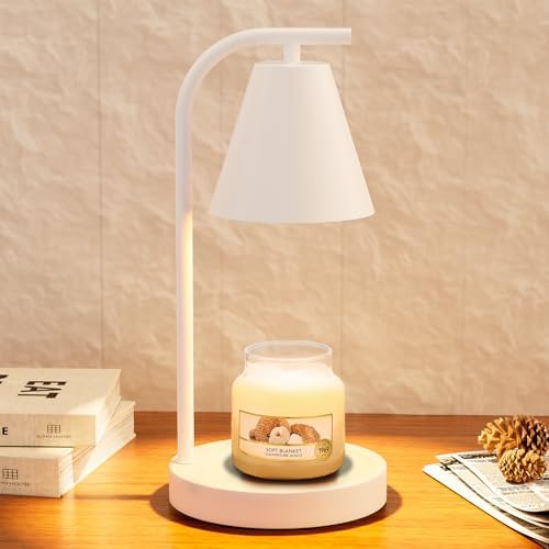 Hong-in White Candle Warmer with Timer - 2 Bulbs 1