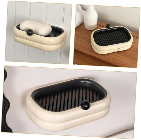 Self-Adhesive Double Soap Holder for Bathroom and Kitchen