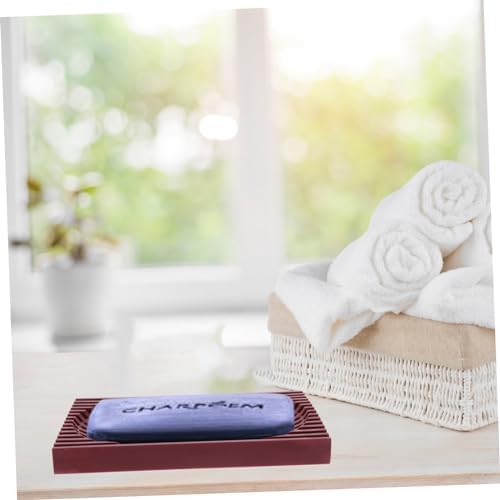 FOYTOKI Sturdy Acrylic Soap Holder for Bathroom Kitchen