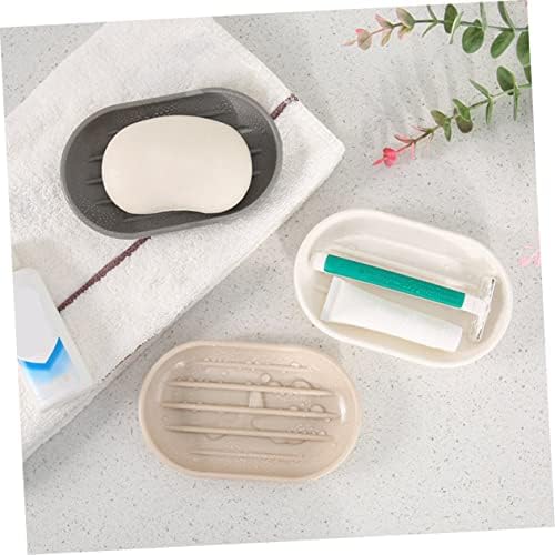 Alipis Oval Soap Holder Beige Pp Material