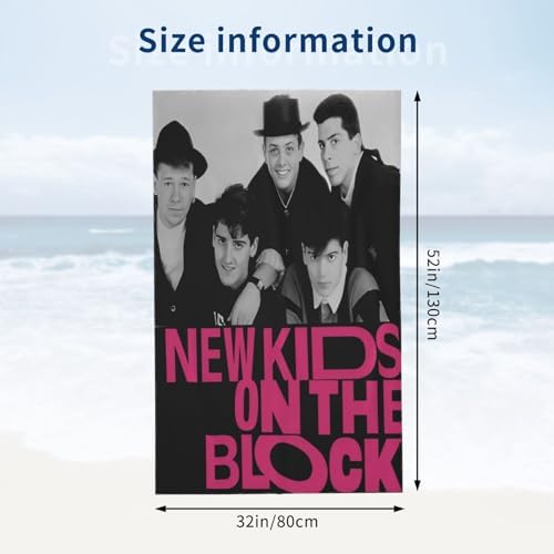 New Kids Musics On The Block Ultra Soft Beach Towel