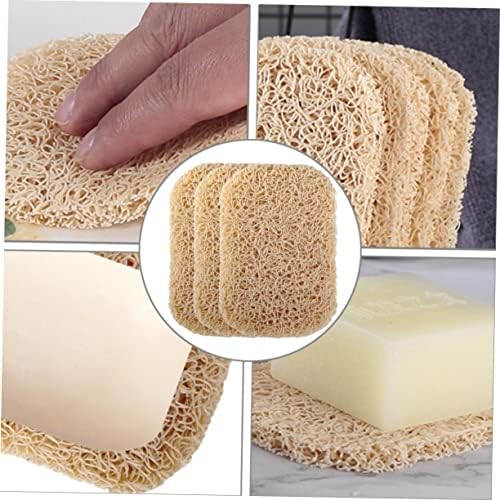 Anneome 1Set Non-PVC Soap Holder Compact Bathroom Travel Beige Dishes Easy Clean