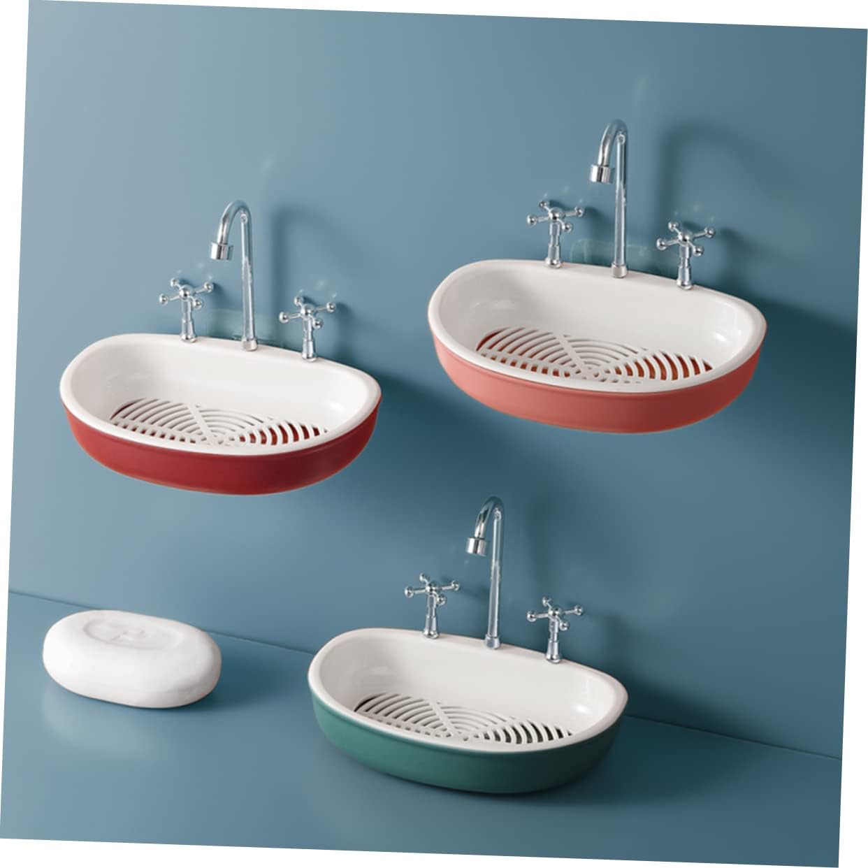 1pc Suction Cup Soap Dish for Shower and Kitchen