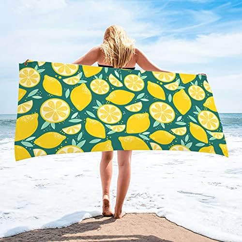 Lovskoo Microfiber Beach Towel for Adults 30x60 Inch Quick Dry Sandproof