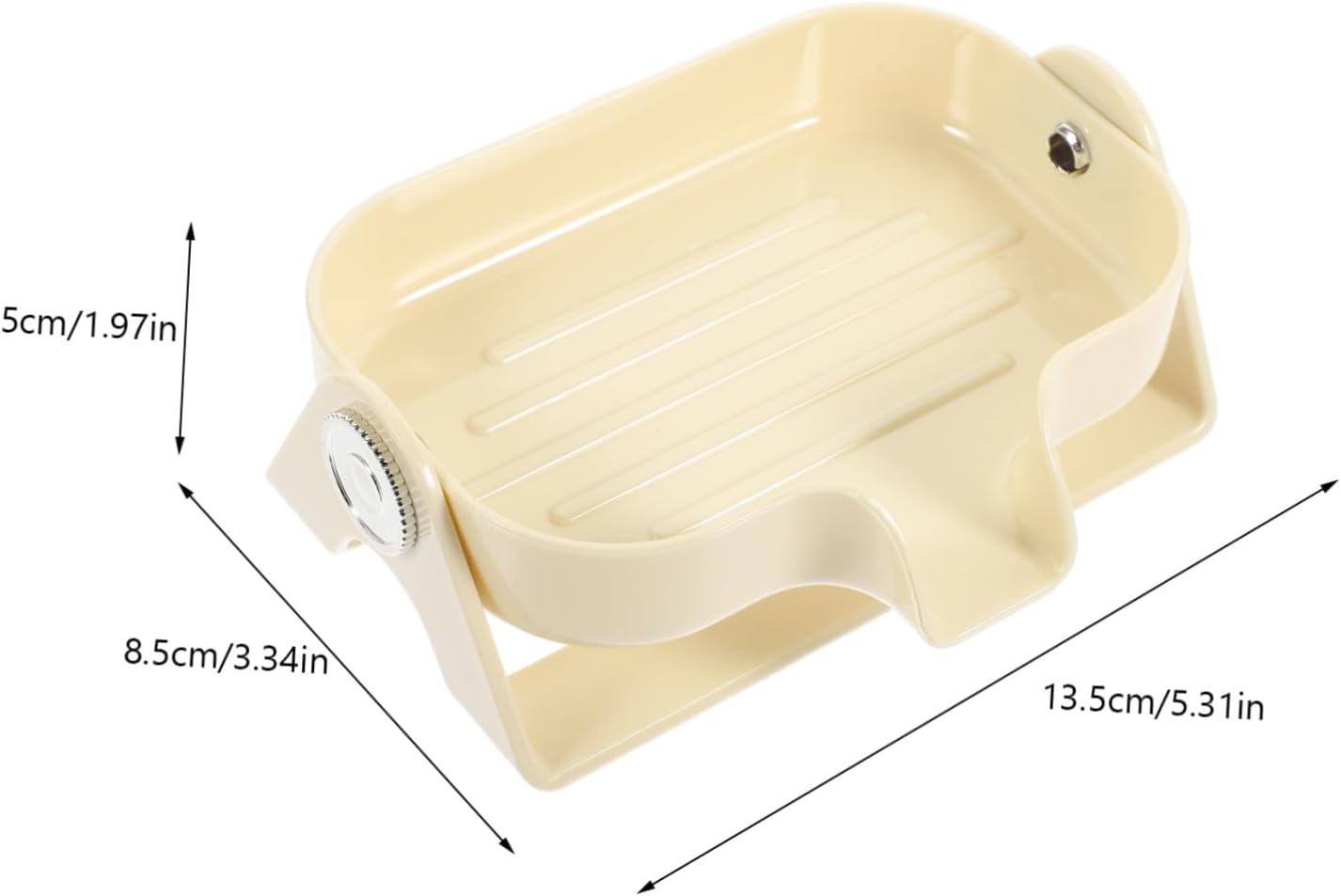 BUGUUYO Self-Draining Soap Dish Holder for Bathroom and Kitchen