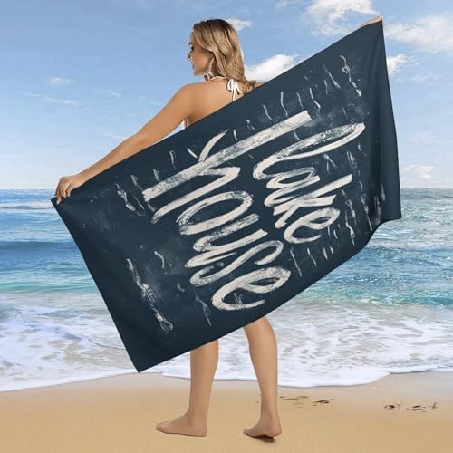 MaSiledy Lake House Beach Towel Fast Dry