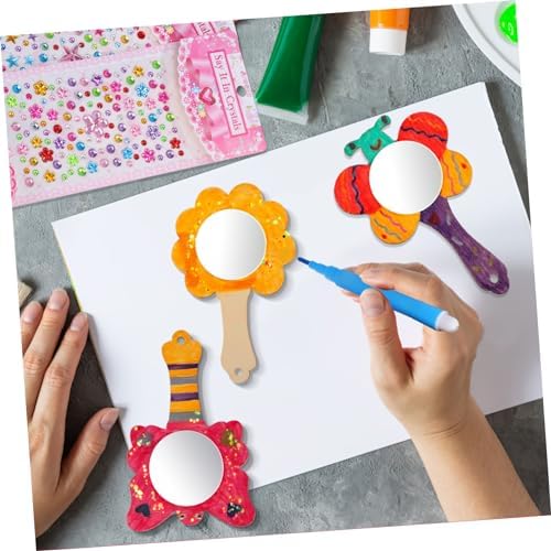 Veemoon Small Wooden Mirror Craft Kit