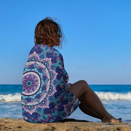 Custom Beach Towel with Image Text Logo for Travel and Bath