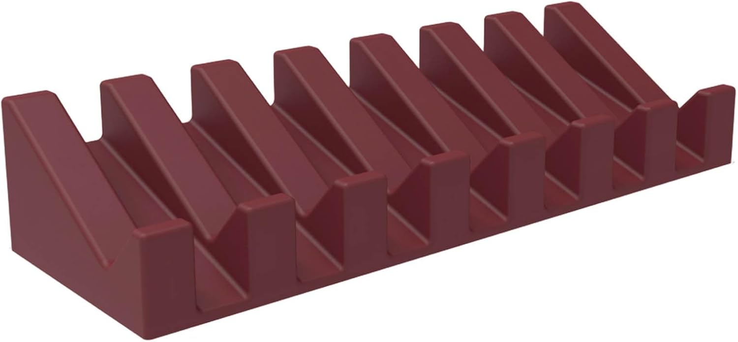 Silicone Soap Dish with Waterfall Drain Hot Pink