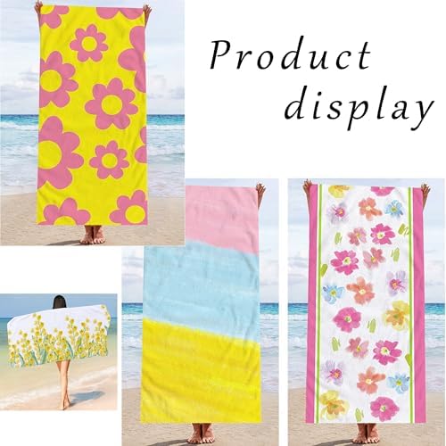 Lightweight Microfiber Beach Towel with Sand-Proof Design