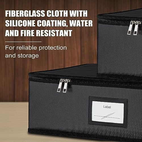 Fireproof Candle Storage Box with Dividers and Ziplock Bags 1