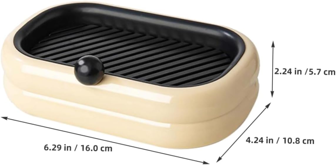 Self-Adhesive Double Soap Holder for Bathroom and Kitchen