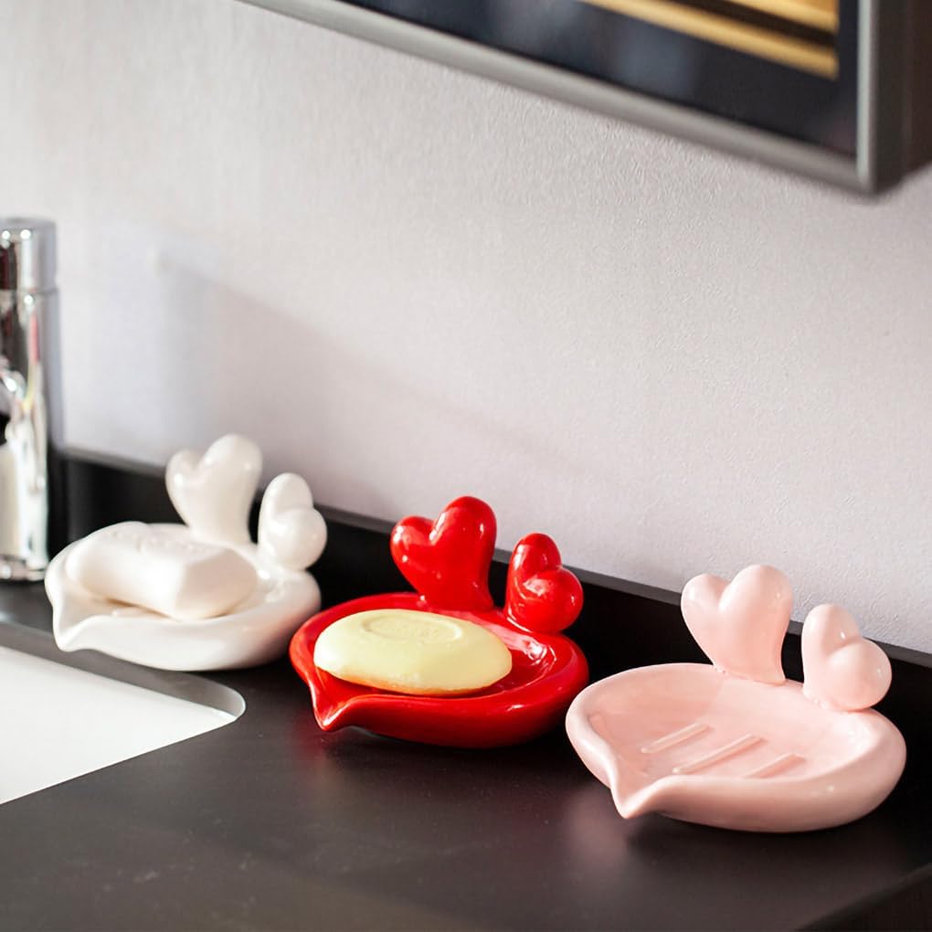 WAIT FLY Heart to Heart Soap Holder - Red 1 PCS