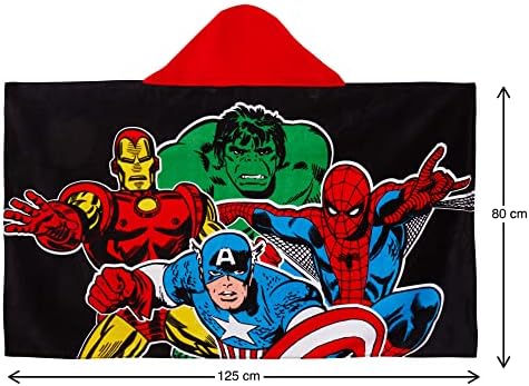 Marvel Kids 4-In-1 Hooded Towel Set