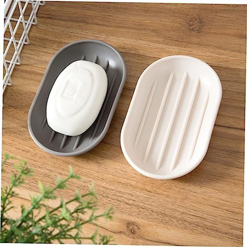 HOOTNEE Oval Soap Dish for Bathroom Shower Bathtub Kitchen
