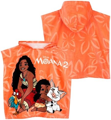 Disney Moana Hooded Swimming Towel Orange