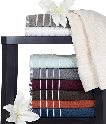 Lavish Home Luxury Cotton Towel Set - 6 Piece Silver Gray 1