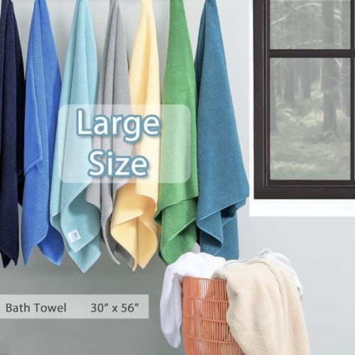 VOOVA MOVAS Dark Gray Bath Towel Set 4PC