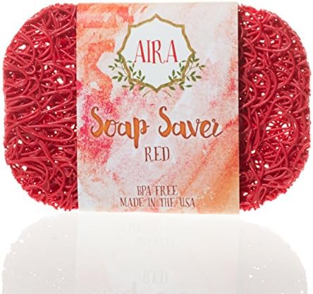 Aira Soap Red Recyclable Soap Lift Dish for Bathroom