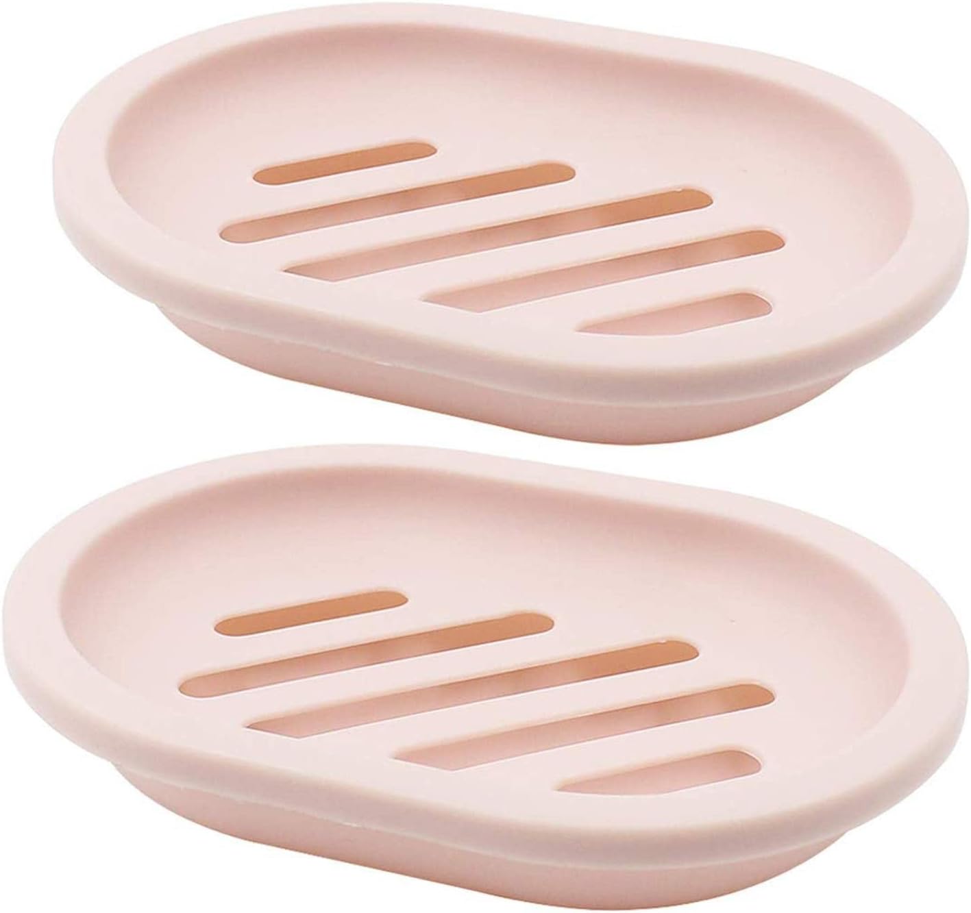 Niaviben 2 Pack Bathroom Soap Dish with Drainage