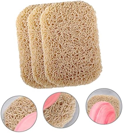 Anneome 1Set Non-PVC Soap Holder Compact Bathroom Travel Beige Dishes Easy Clean