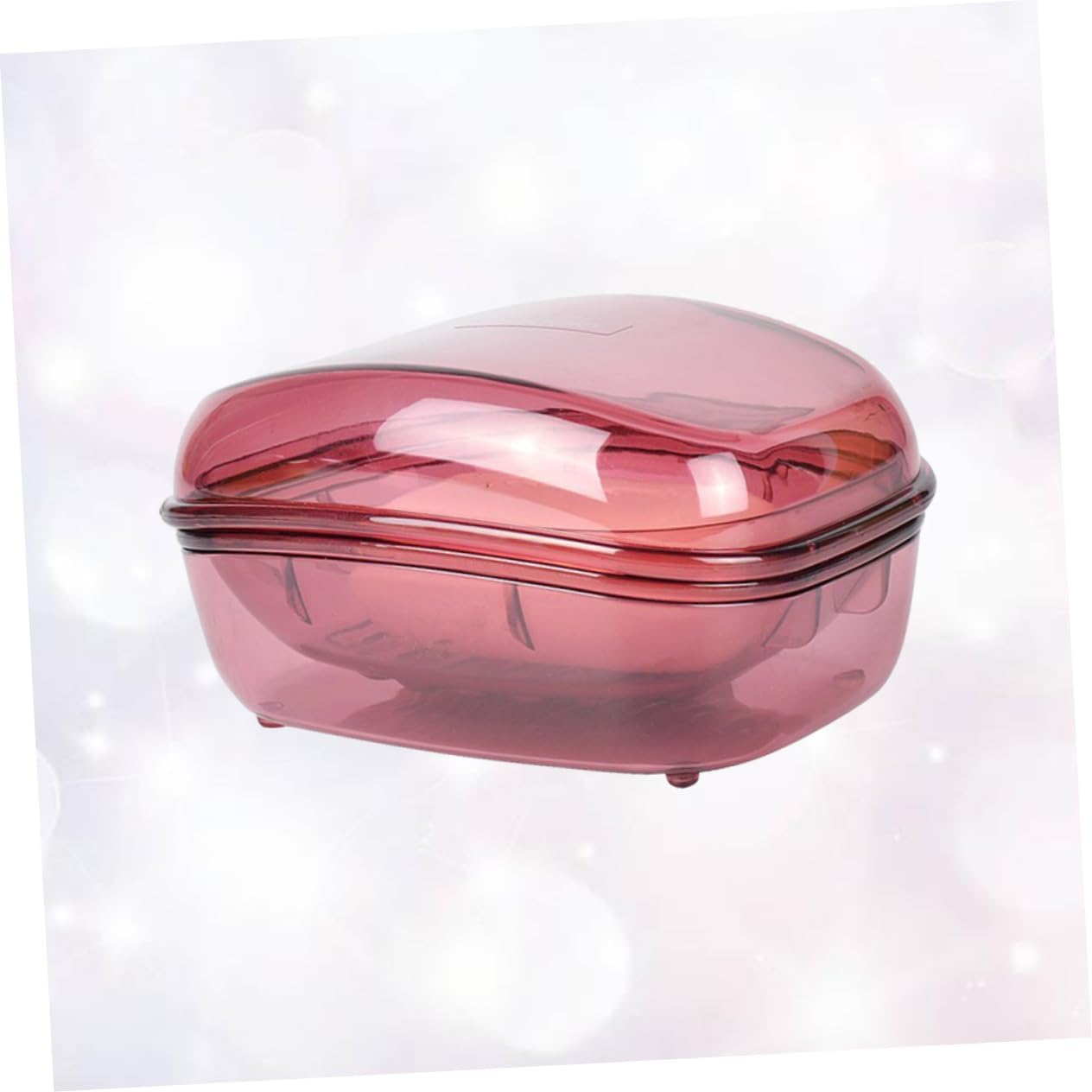 Amosfun Covered Plastic Soap Dish Holder