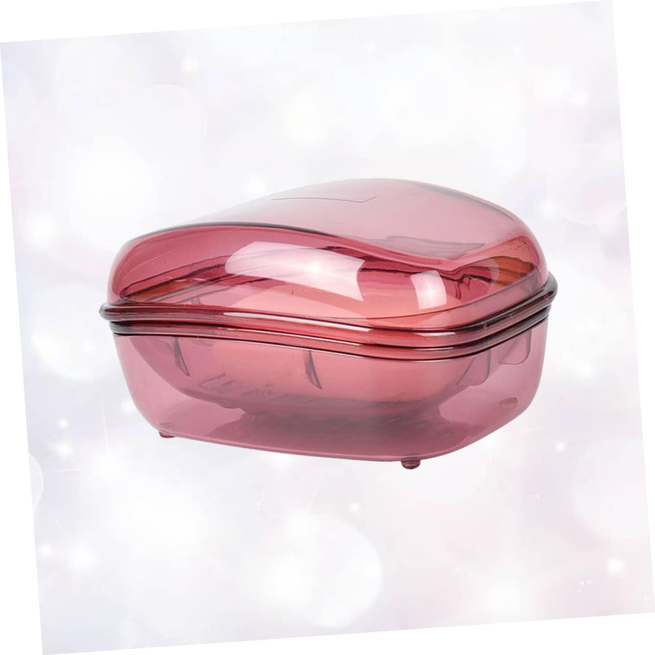 BRIGHTFUFU Plastic Soap Box with Lid Leakproof Holder