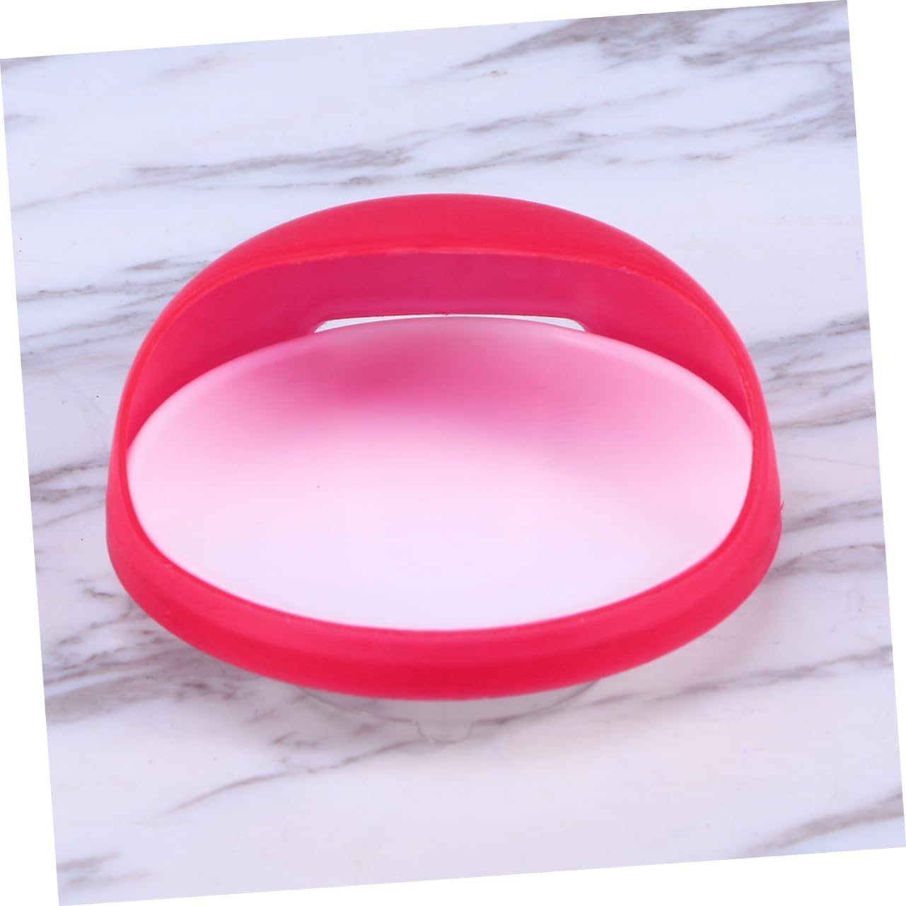 Amosfun Wall Mounted Soap Holder Red Suction Cup Drain Dish