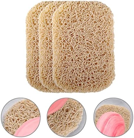 LIFKOME 3pcs Soap Dishes Set Non-Slip PVC Tray