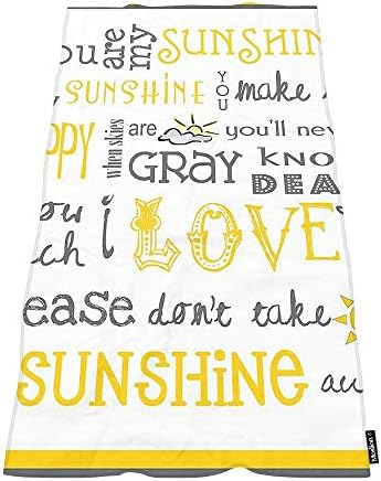 Soft Bath Towels You Are My Sunshine for Home Beach Camping