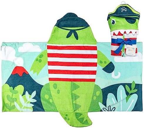 Personalized Kids Hooded Beach Towel with Name Embroidery 1