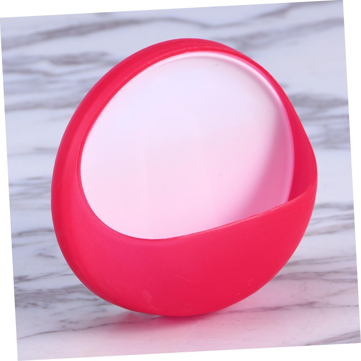 ABOOFAN Wall Mounted Soap Dish with Suction Cup Red for Smooth Surfaces