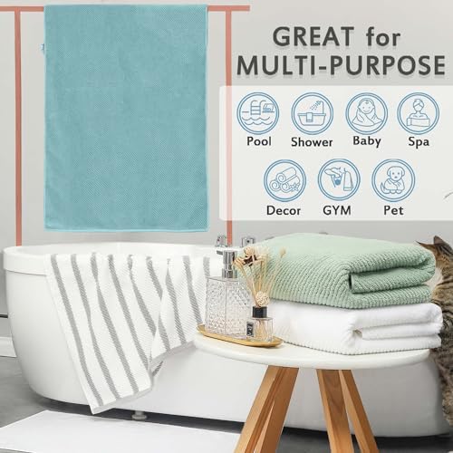 VOOVA MOVAS Dark Gray Bath Towel Set 4PC
