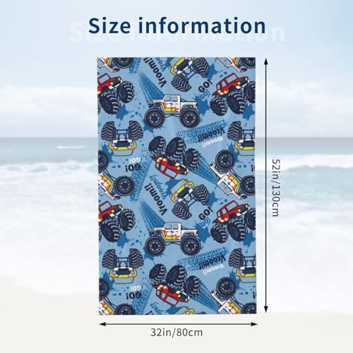 HKHEHOP Monster Cool Beach Towel