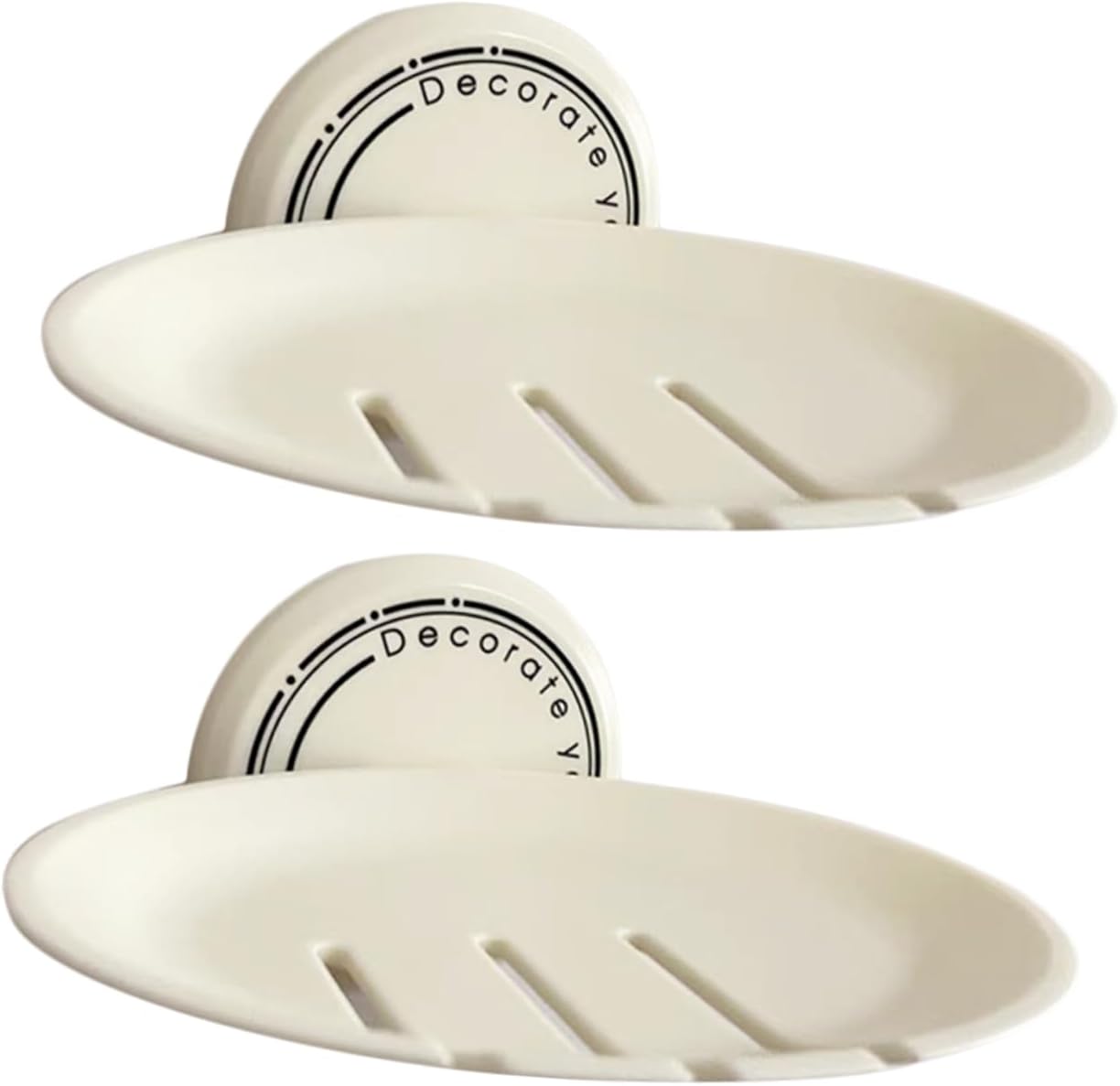 BRIGHTFUFU 2-Piece Abs Soap Holder Wall Mount
