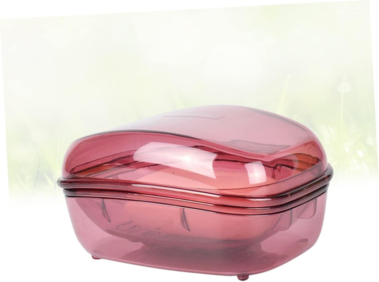 Amosfun Covered Plastic Soap Dish Holder