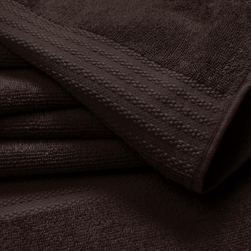 GLAMBURG Premium Cotton 4 Pack Bath Towel Set - 100 Pure Cotton