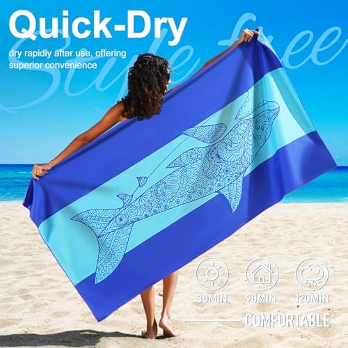 Genovega Microfiber Beach Towel - Extra Large Quick Dry Lightweight