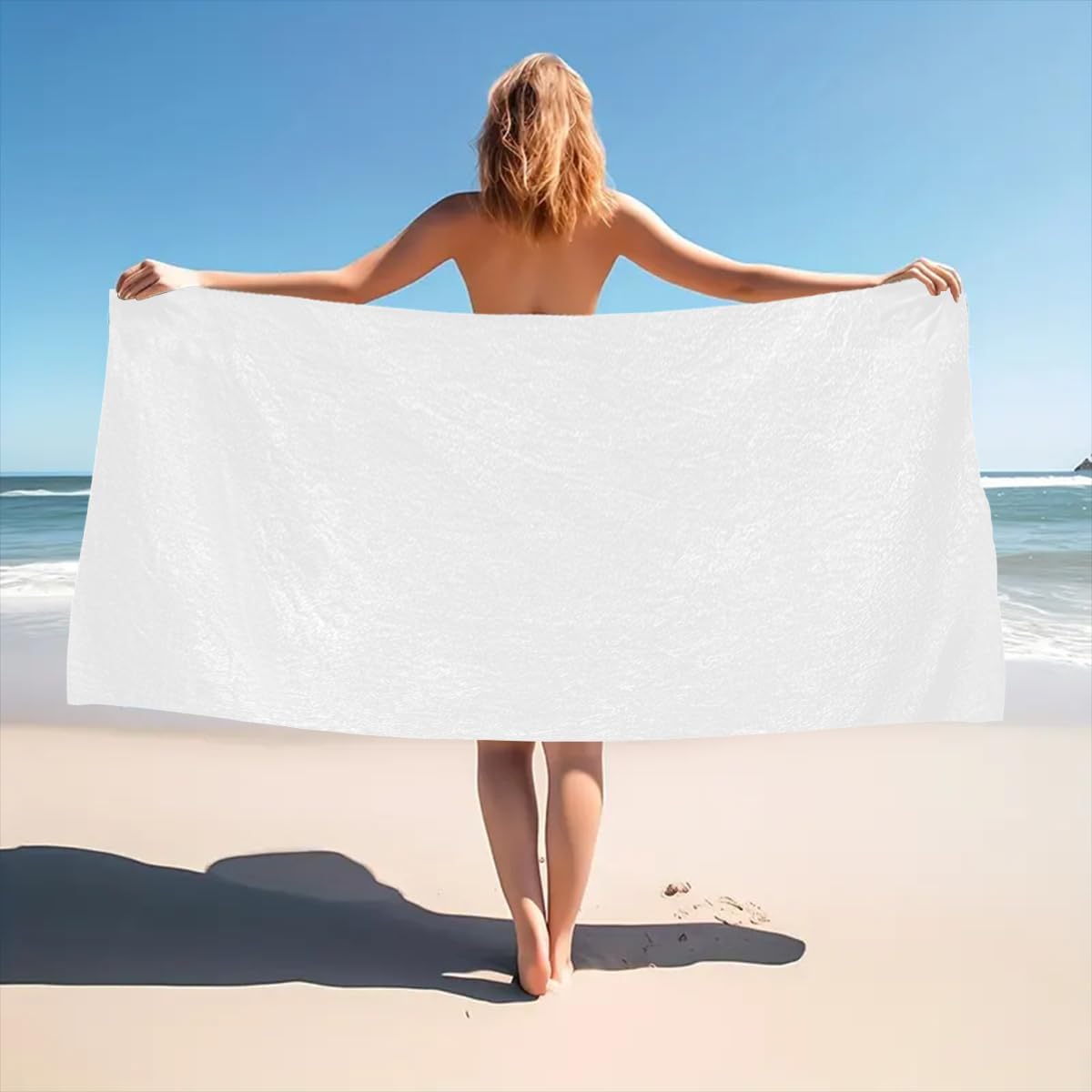 Custom Personalized Beach Towel with Photo and Text 1