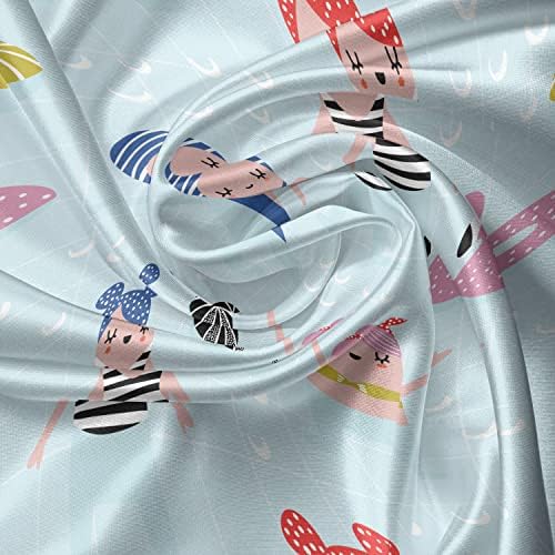 Ambesonne Summer Valance Tier Curtain 3 pcs Set