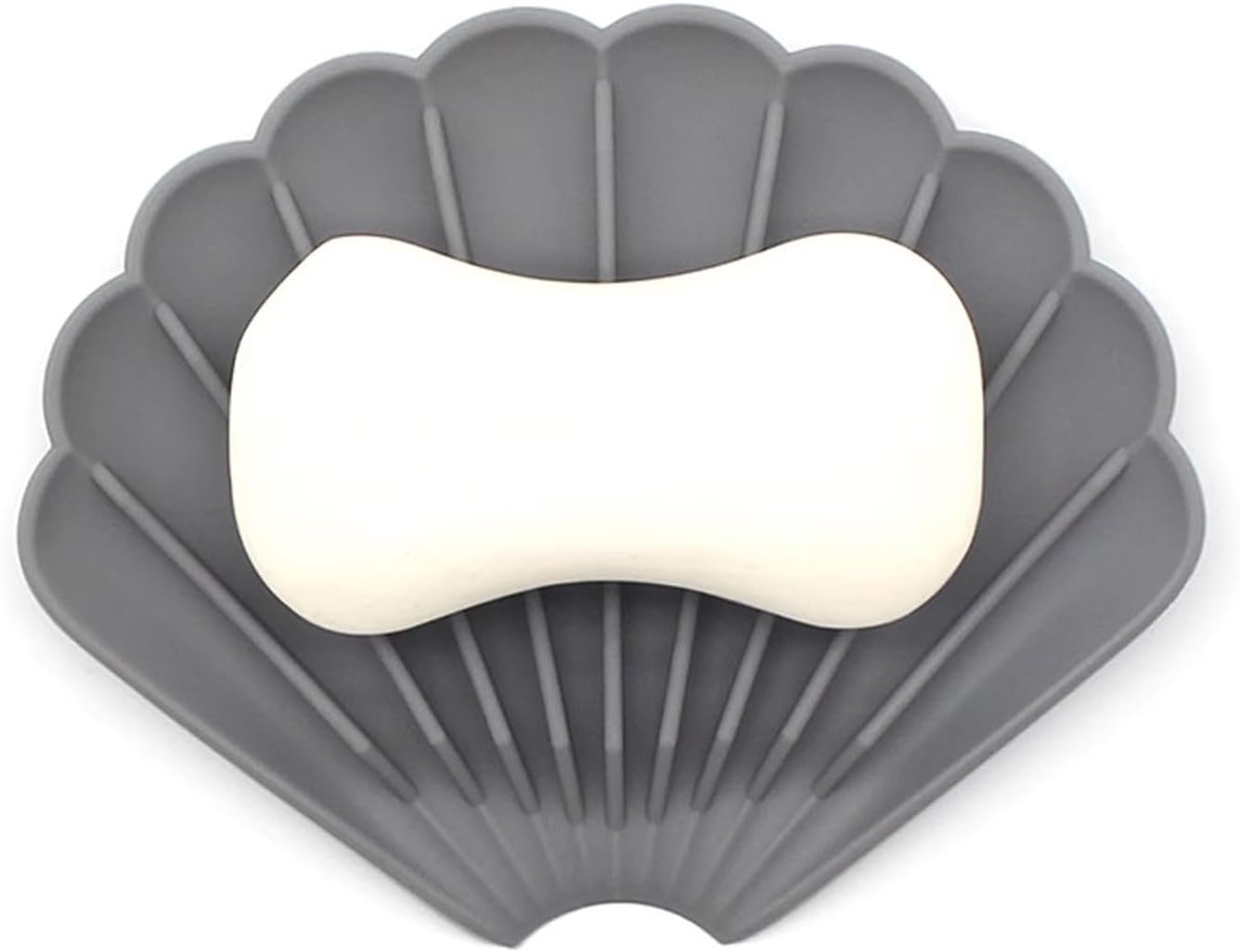 2PCS Drain Silicone Soap Dish Non-Slip Holder