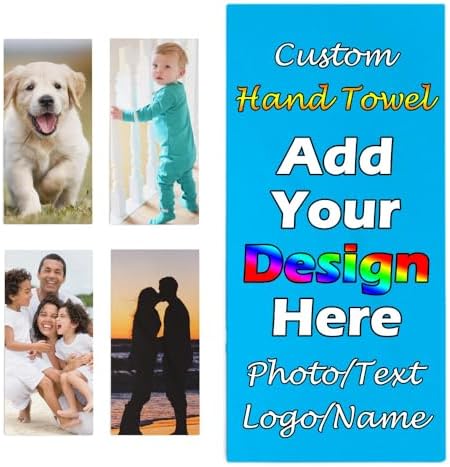 Custom Ultrafine Fiber Face Towel - Personalized Quick Dry Towel with Text and Image