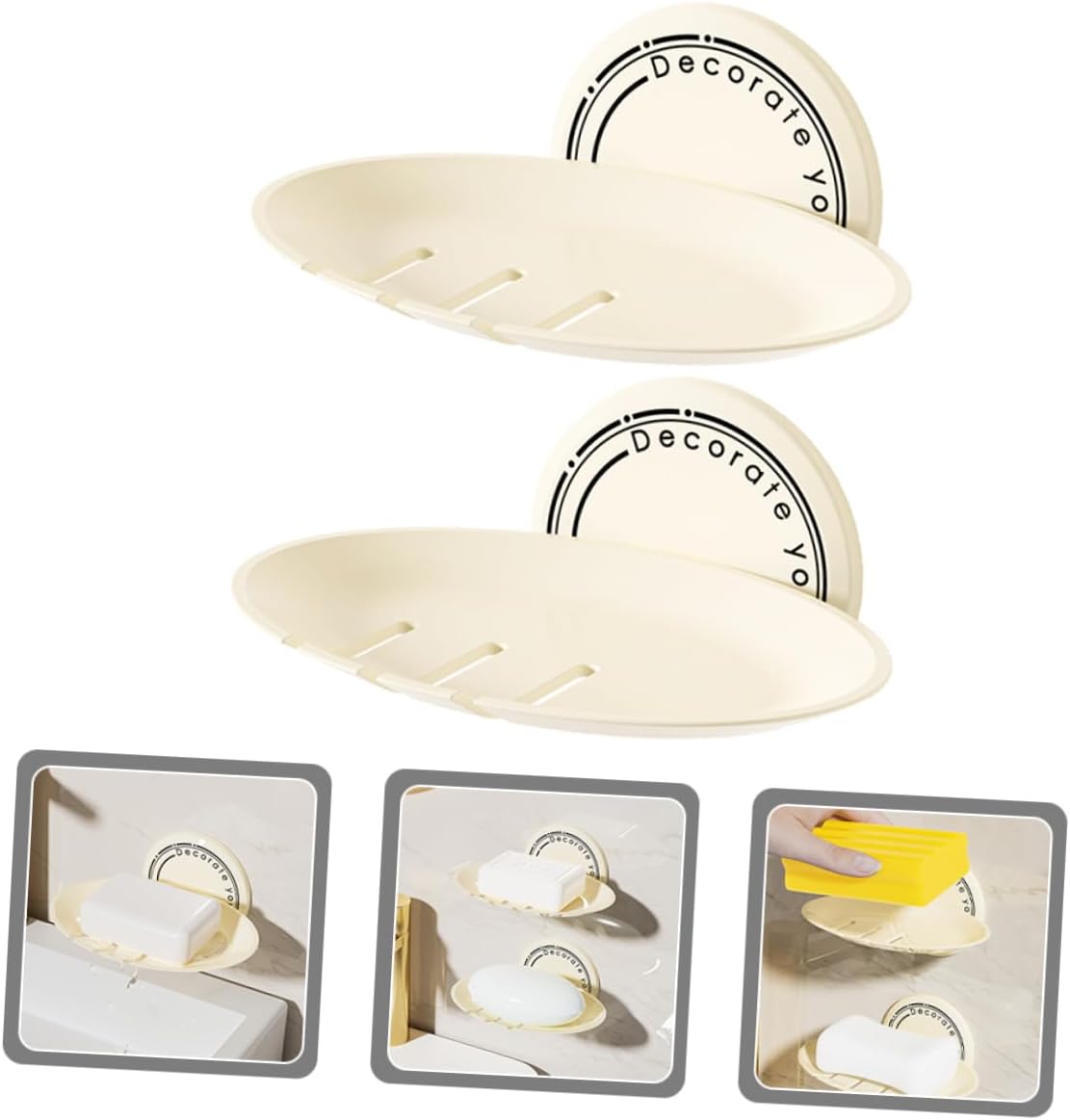 HAKIDZEL Wall-Mounted Soap Holder for Shower and Bathroom