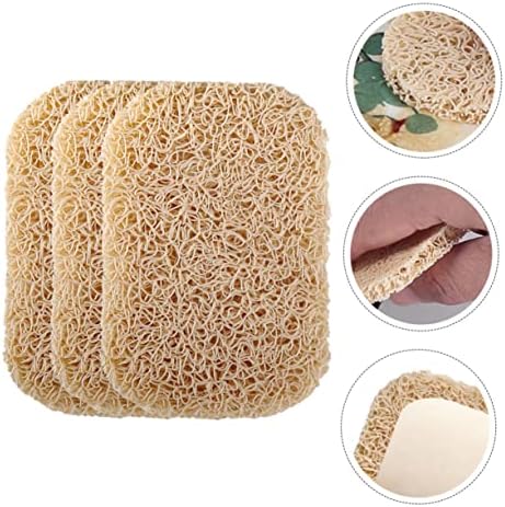 Hoement 3pcs PVC Soap Tray Holder with Non-Slip Design