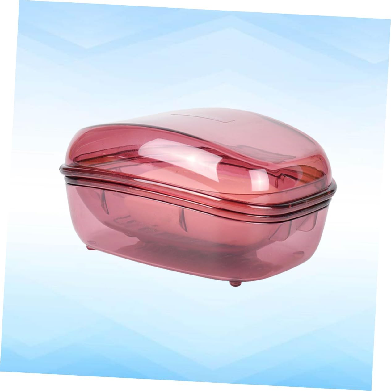 BRIGHTFUFU Plastic Soap Box with Lid Leakproof Holder