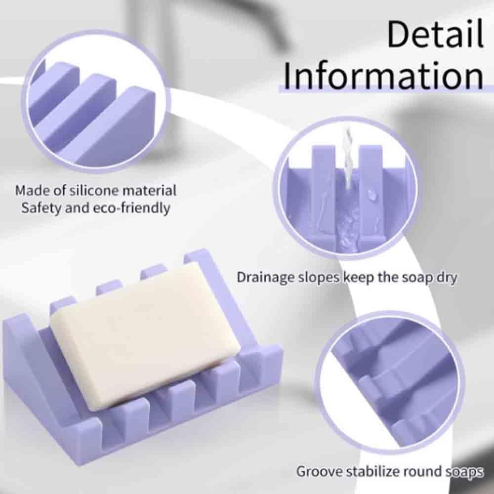 TOOLSTAR Bathroom Silicone Soap Dish Holder